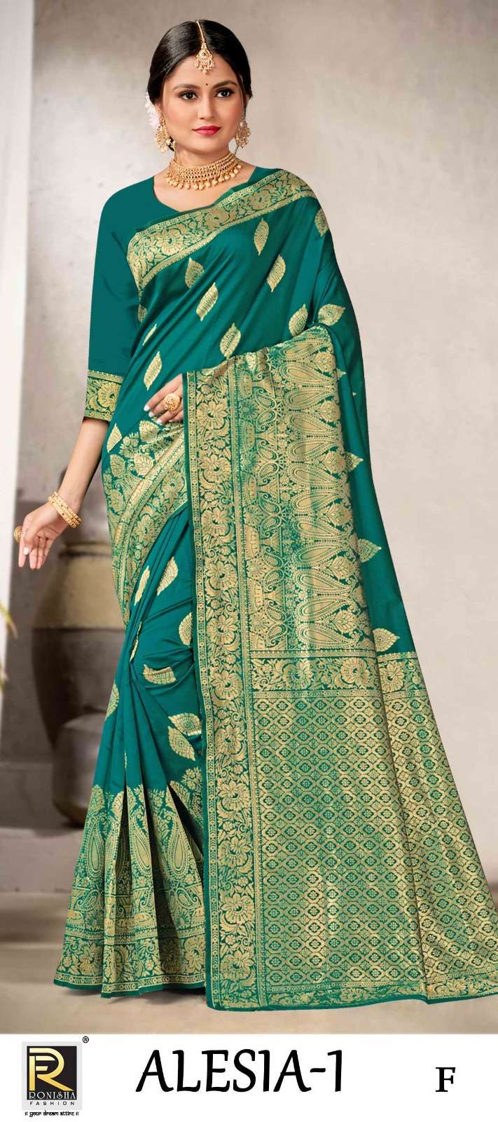ALESIA  BY RONISHA SAREE SILK FABRICS SUPER HIT COLLECTION 