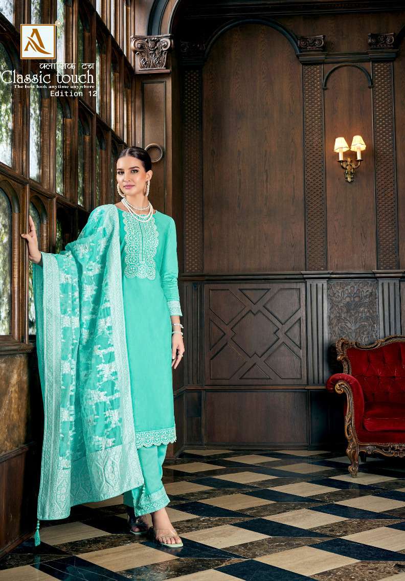 Alok Suit CLASSIC TOUCH-12 salwar kameez Wholesale catalog