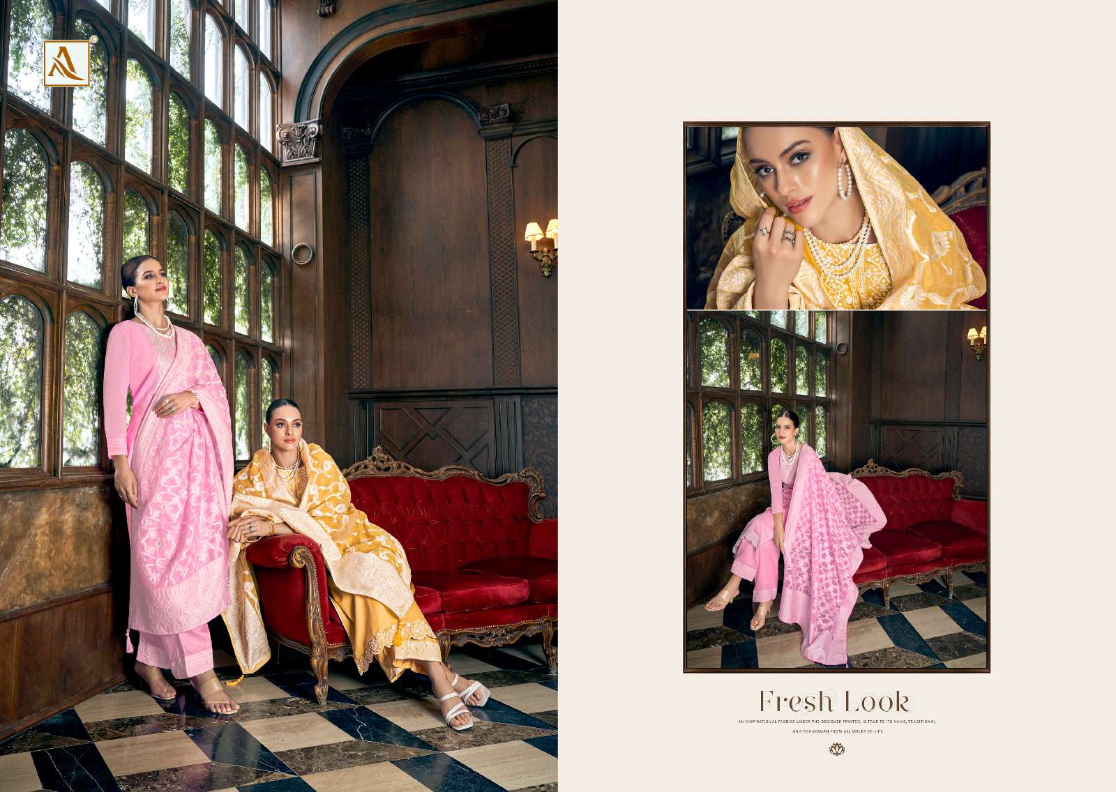 Alok Suit CLASSIC TOUCH-12 salwar kameez Wholesale catalog