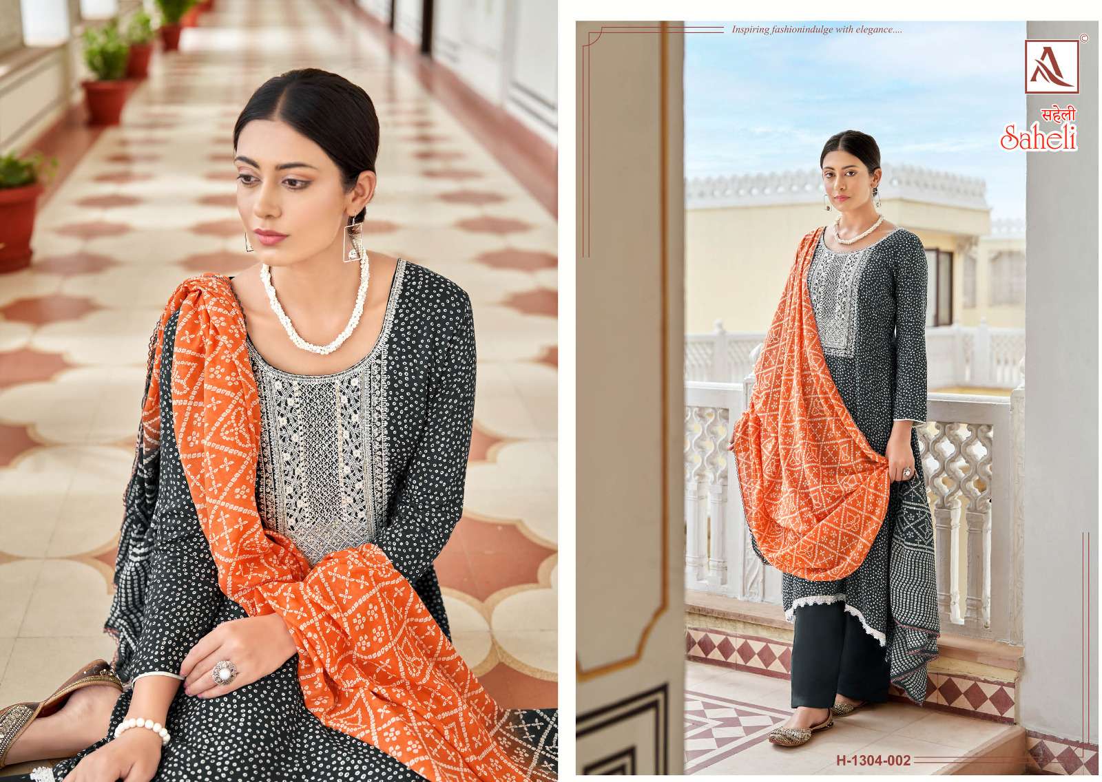 Alok Suit SAHELI Dress Materials Wholesale catalog