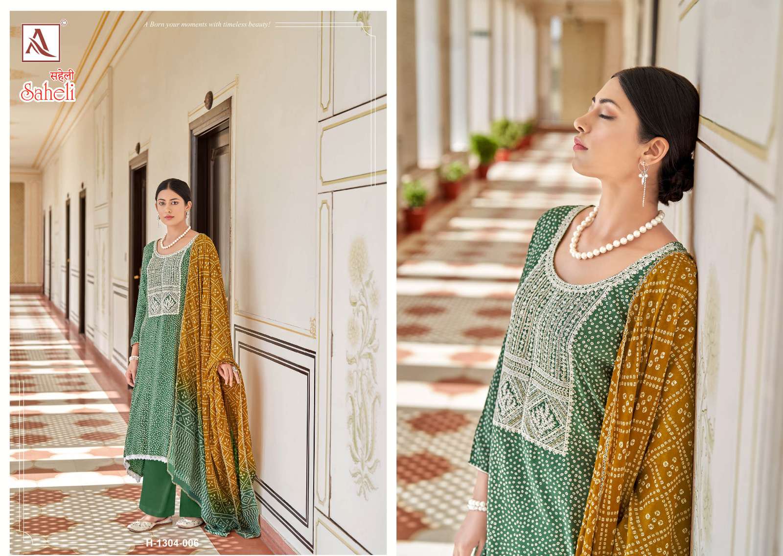 Alok Suit SAHELI Dress Materials Wholesale catalog