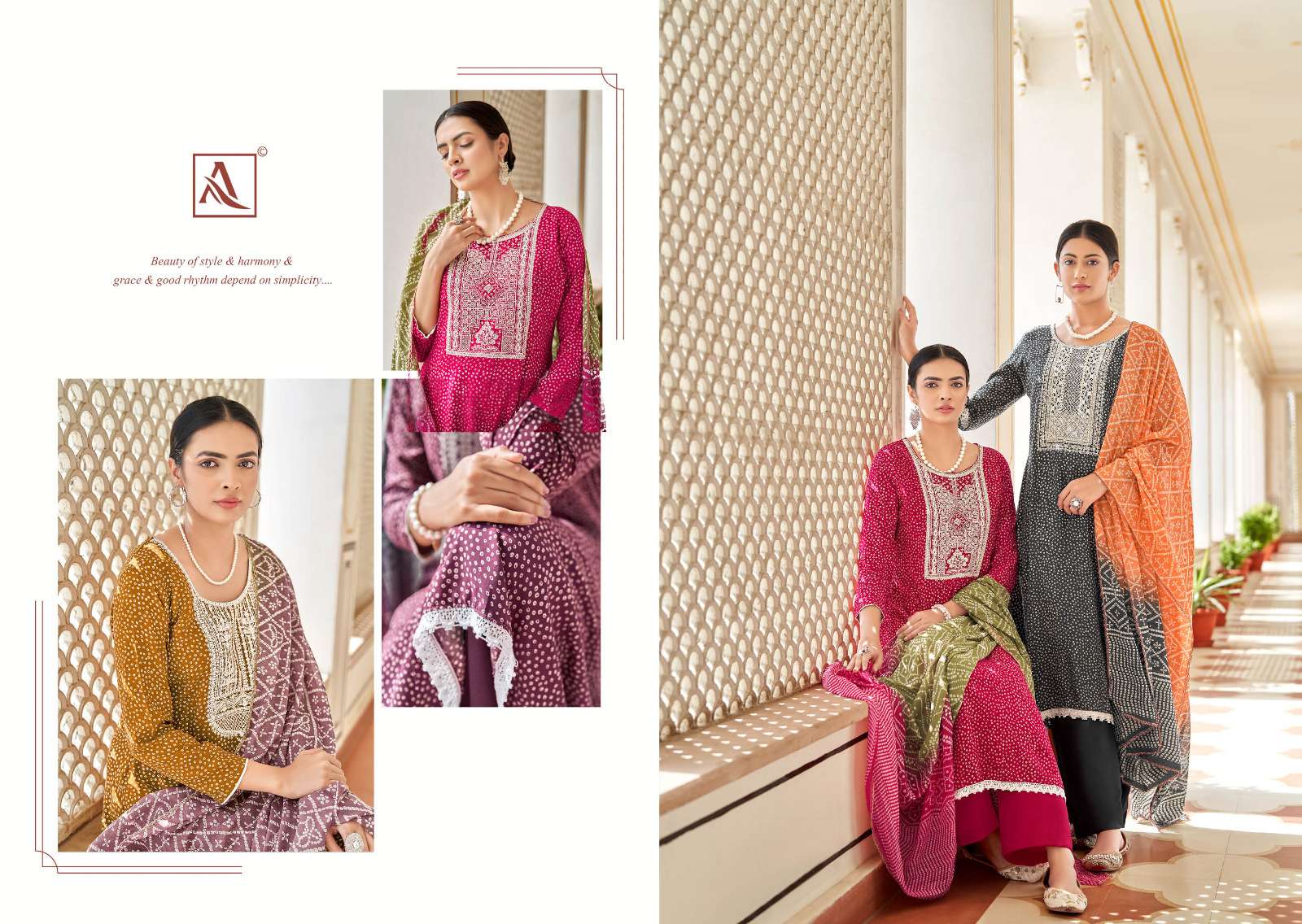 Alok Suit SAHELI Dress Materials Wholesale catalog
