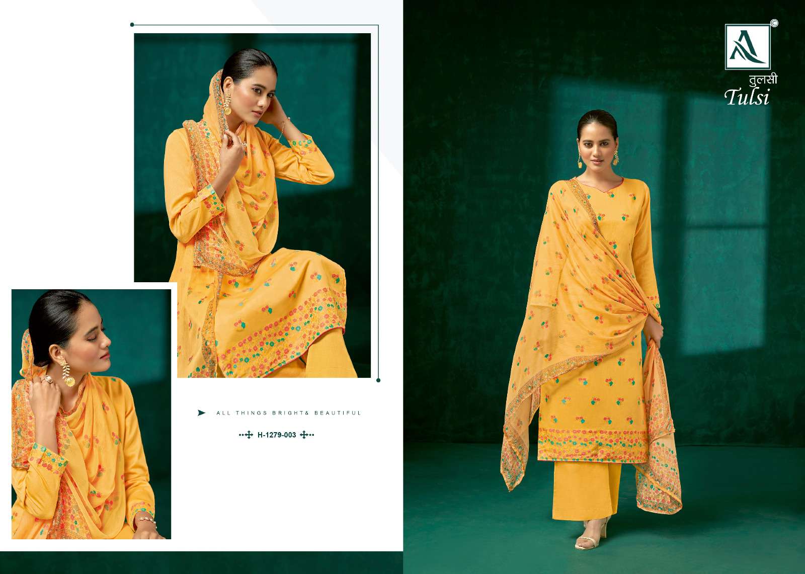 Alok Suit TULSI salwar kameez Wholesale catalog