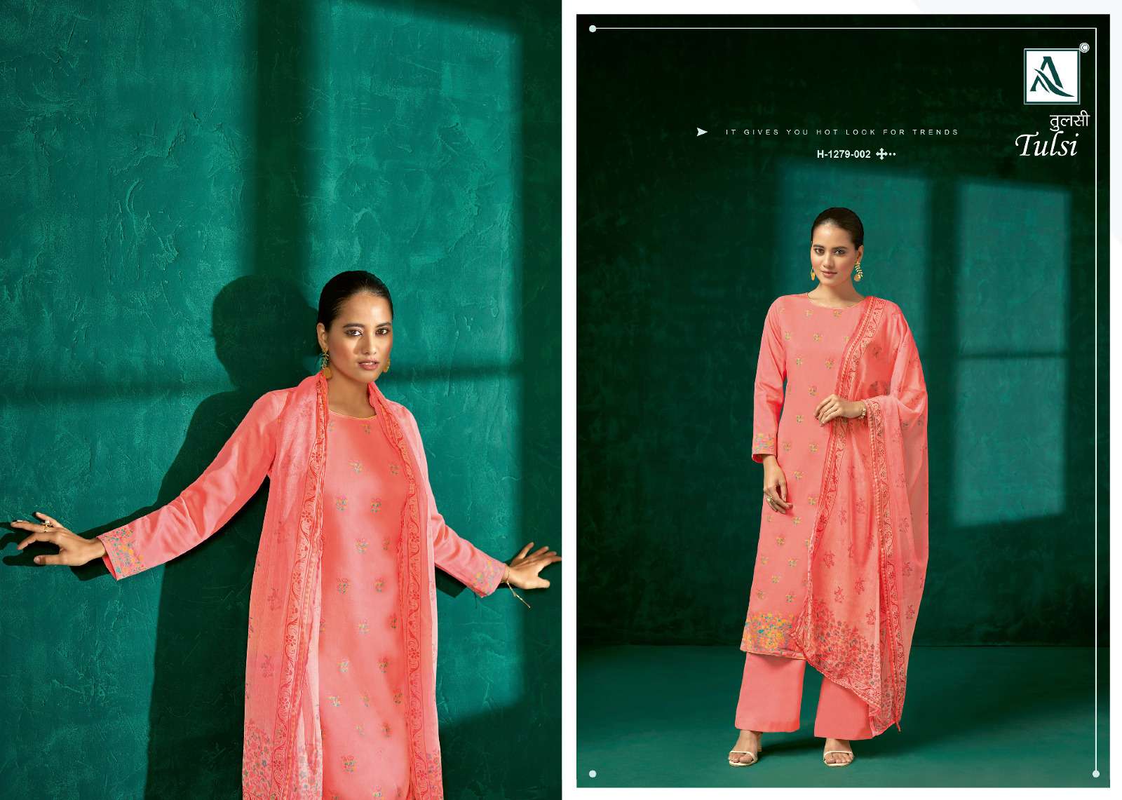 Alok Suit TULSI salwar kameez Wholesale catalog