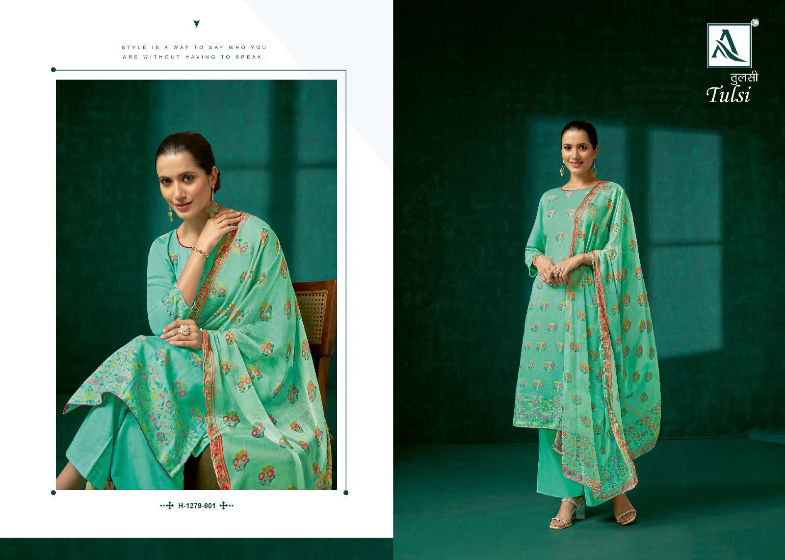 Alok Suit TULSI salwar kameez Wholesale catalog