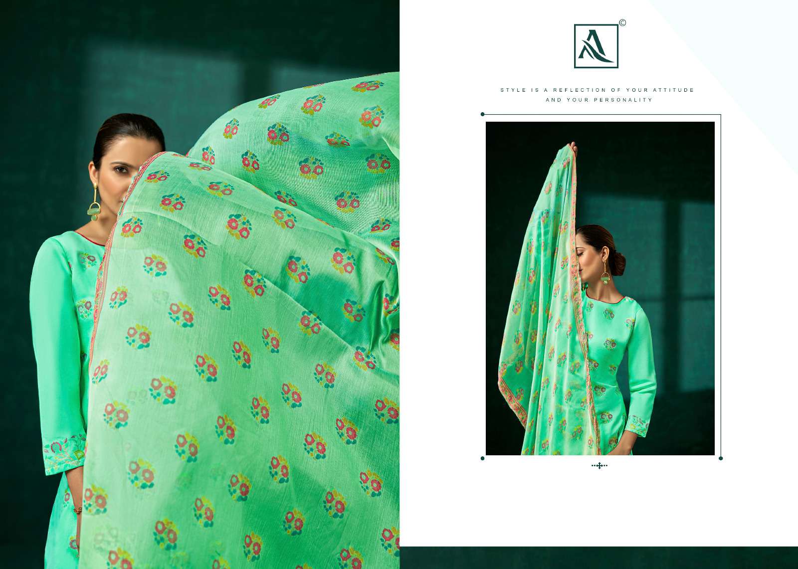 Alok Suit TULSI salwar kameez Wholesale catalog