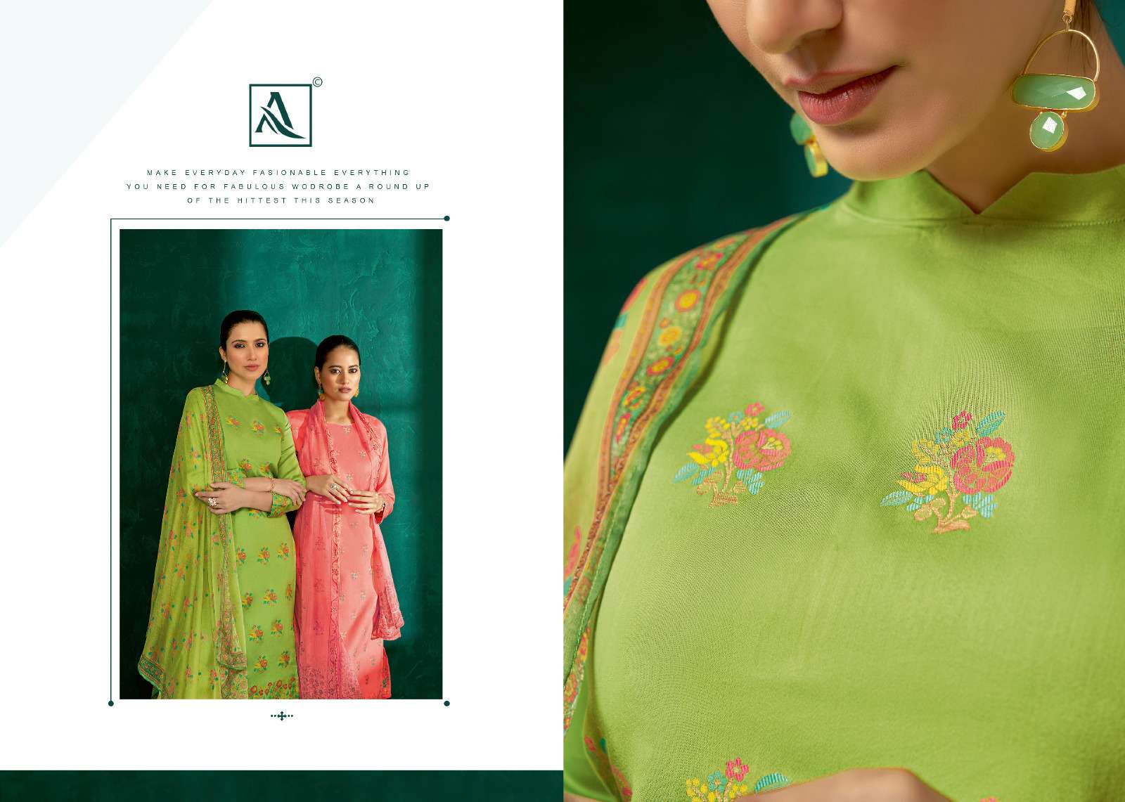 Alok Suit TULSI salwar kameez Wholesale catalog