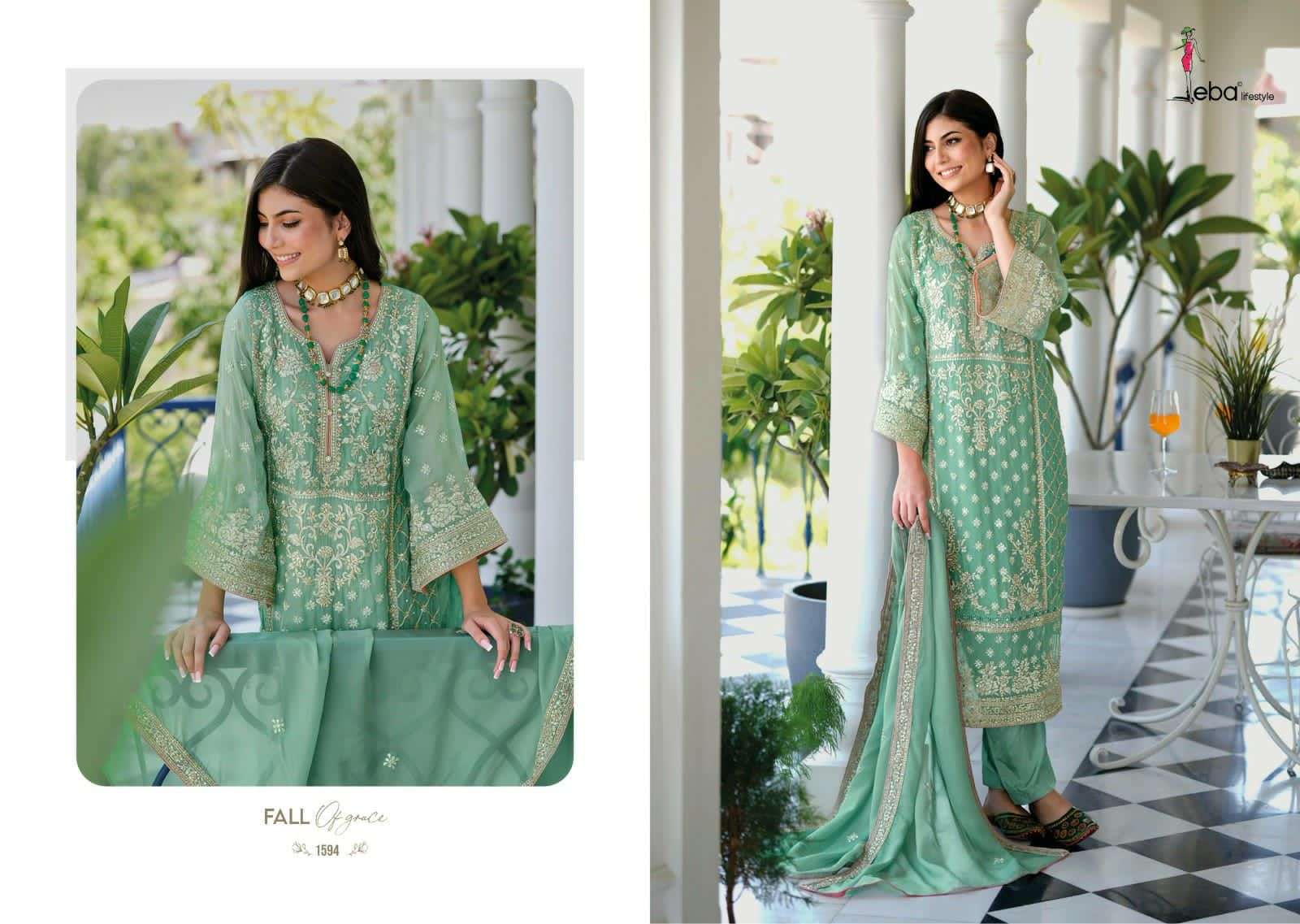 Anaya Soft organza emboidery work Salwar Kameez Wholesale catalog