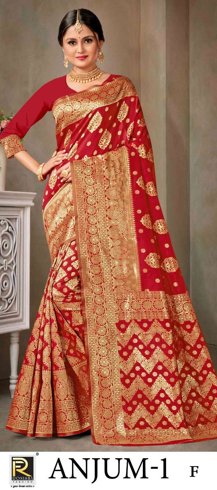 ANJUM  BY RONISHA SAREE SILK FABRICS SUPER HIT COLLECTION 
