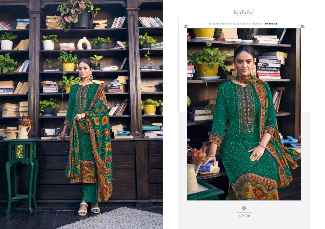Azara AAROHI Dress Materials Wholesale catalog