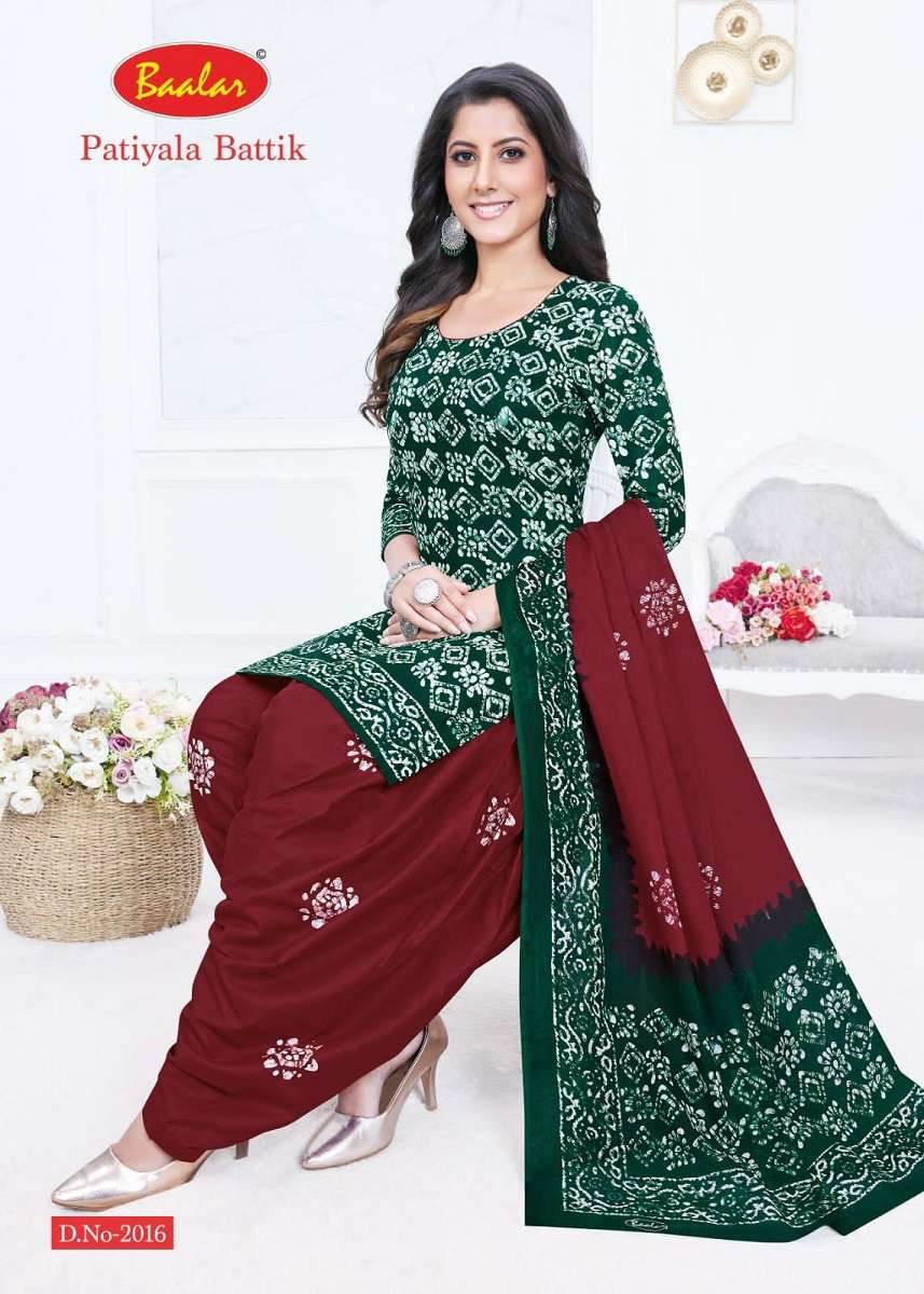 Baalar Battik Patiyala Special Vol-2 – Dress Material - Wholesale Catalog