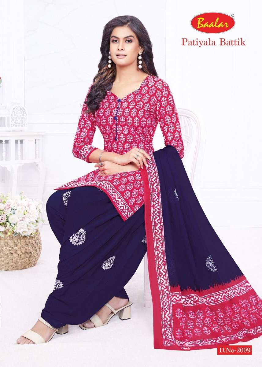 Baalar Battik Patiyala Special Vol-2 – Dress Material - Wholesale Catalog