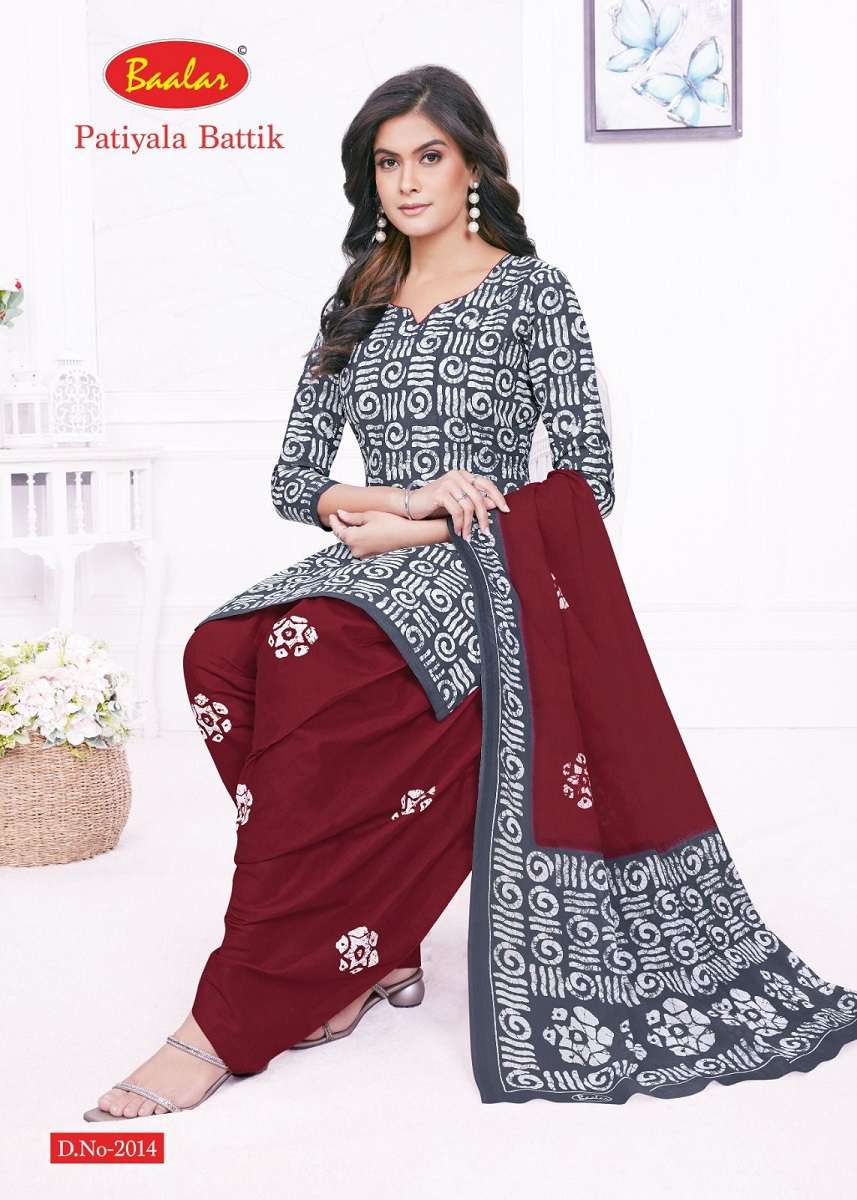 Baalar Battik Patiyala Special Vol-2 – Dress Material - Wholesale Catalog