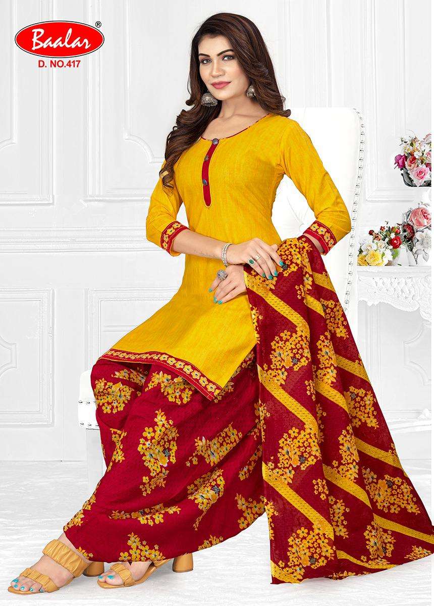 Baalar Crystal Patiyala Vol-4 – Dress Material