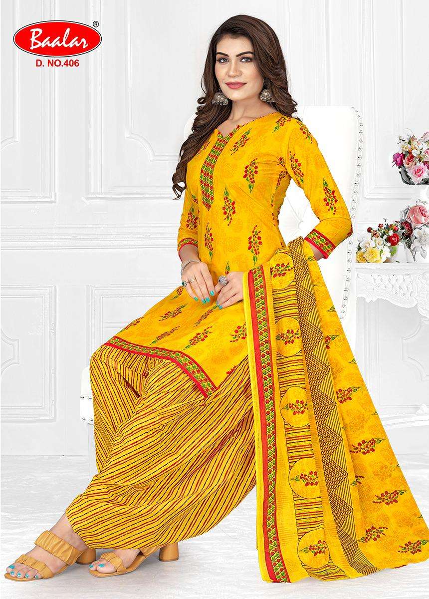 Baalar Crystal Patiyala Vol-4 – Dress Material
