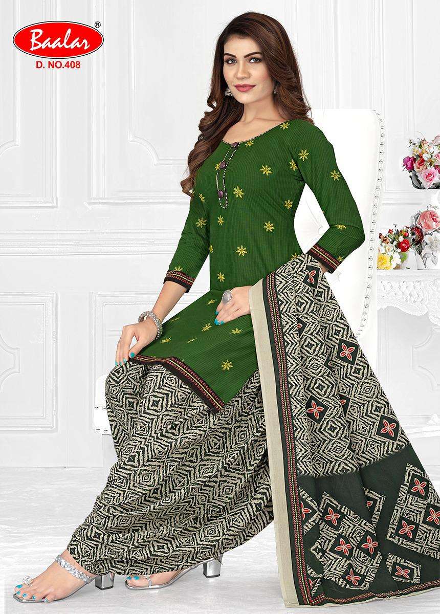Baalar Crystal Patiyala Vol-4 – Dress Material