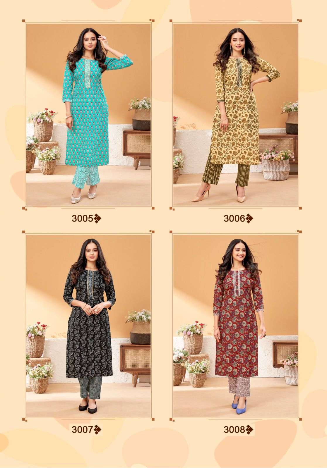Balaji Shanaya vol 3  Kurti with pant Wholesale catalog