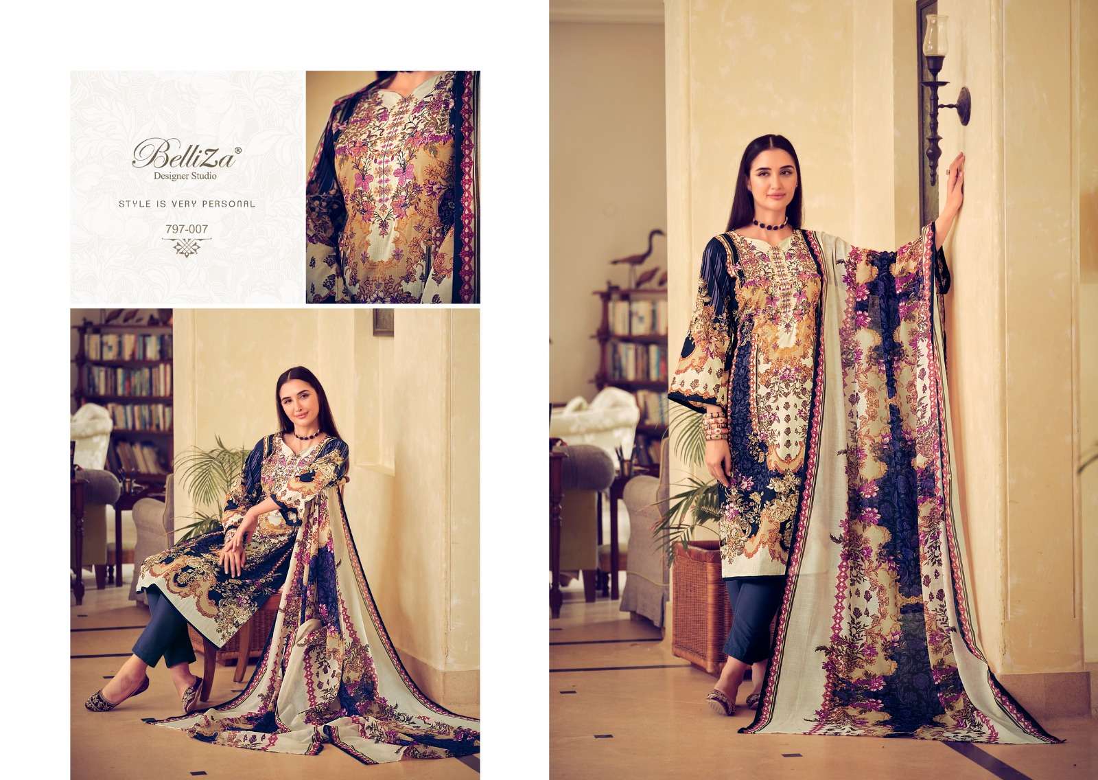 BelliZa NAIRA VOL-9 Pakistani suits Wholesale catalog