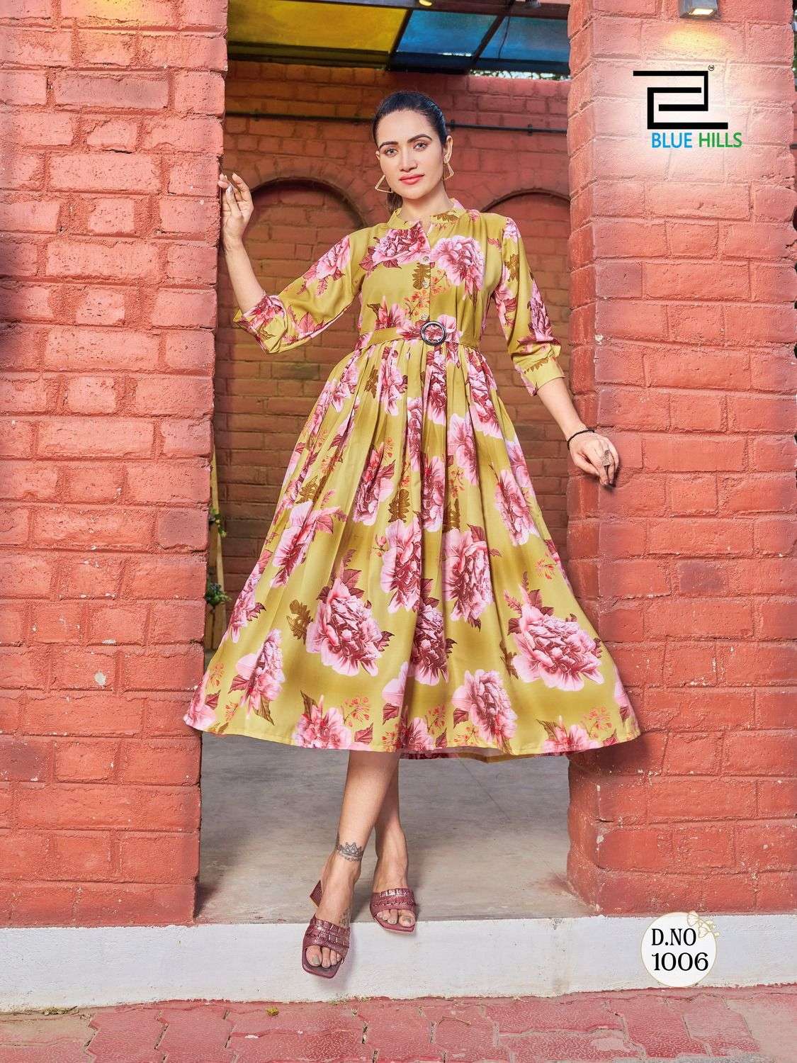BLUE HILLS Bollywood vol.1 Gown Kurti Wholesale catalog