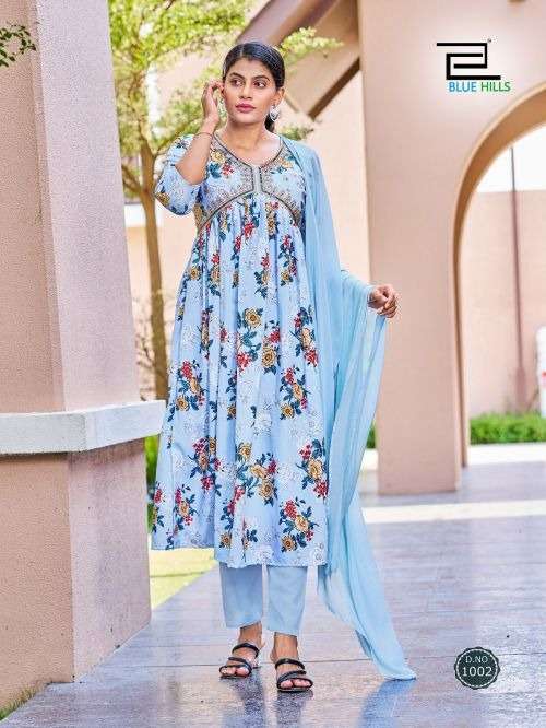 BLUE HILLS Dolphin Kurti Wholesale catalog