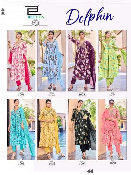 BLUE HILLS Dolphin Kurti Wholesale catalog