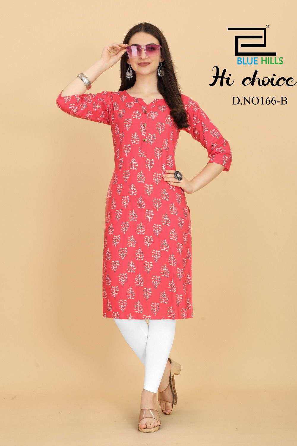 BLUE HILLS HICHOICE Rayon 14 kg fabric Kurti Wholesale catalog