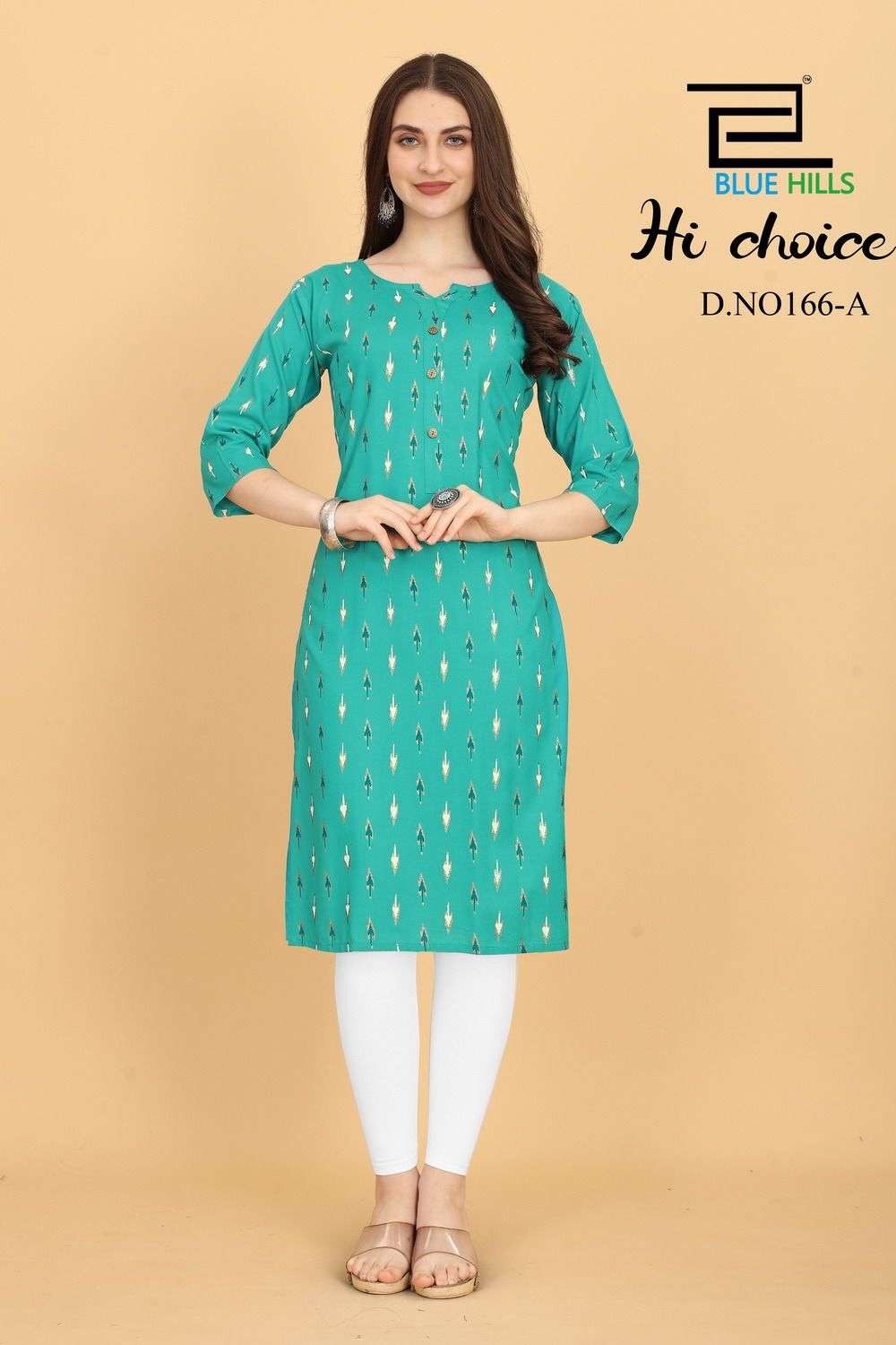 BLUE HILLS HICHOICE Rayon 14 kg fabric Kurti Wholesale catalog