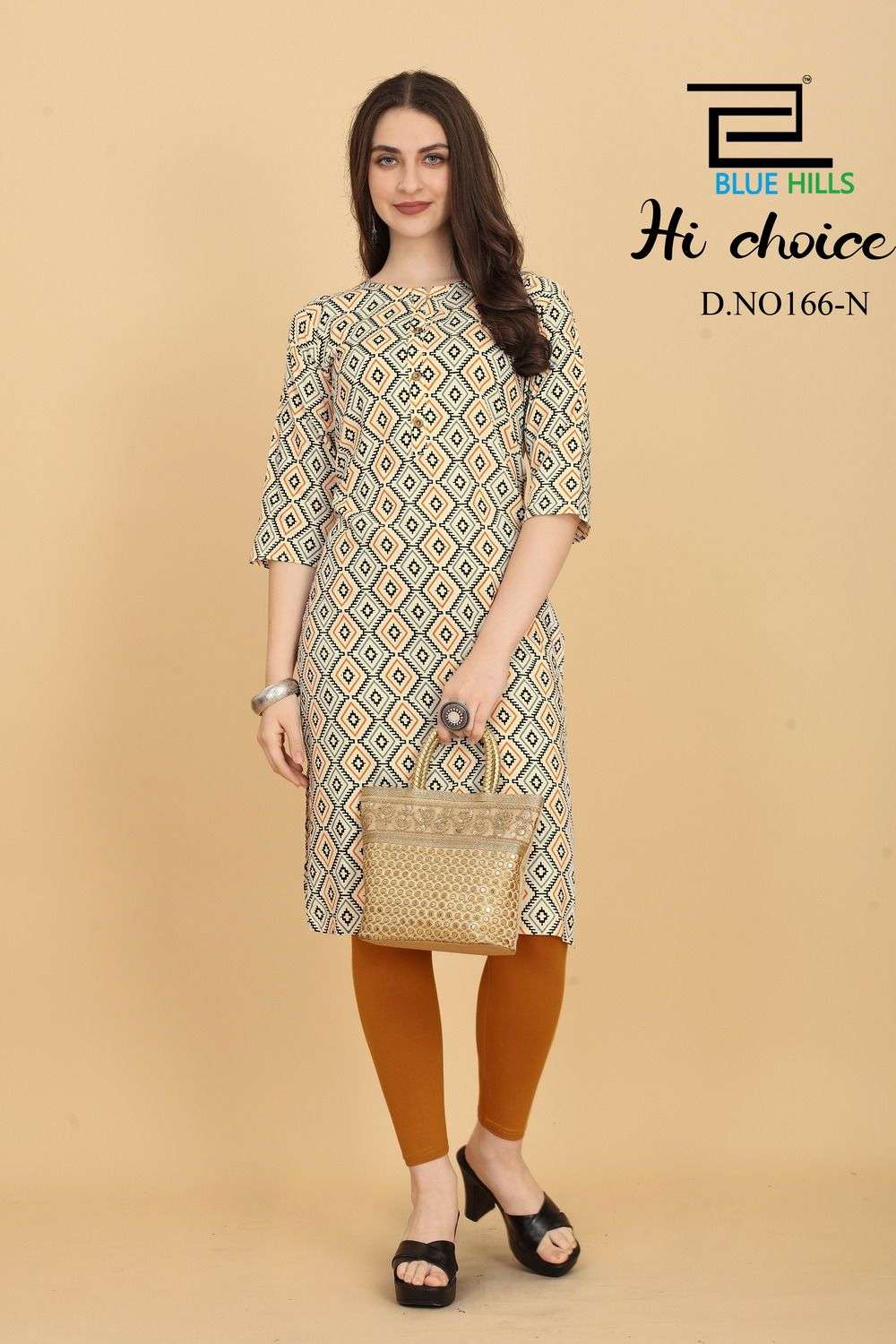 BLUE HILLS HICHOICE Rayon 14 kg fabric Kurti Wholesale catalog
