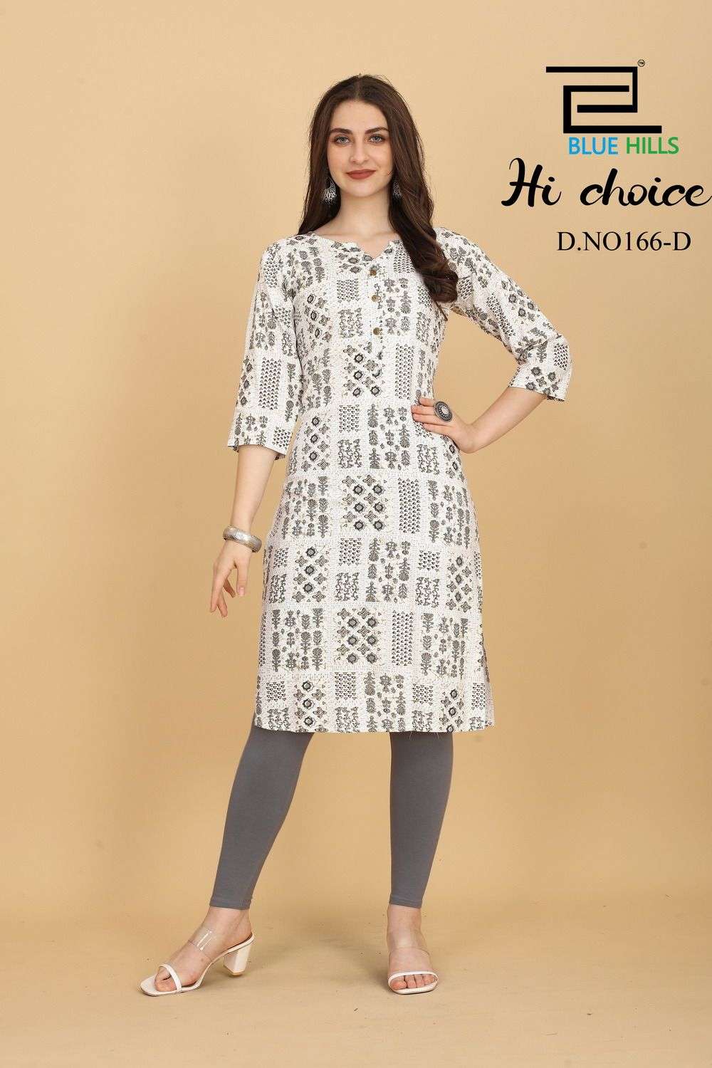 BLUE HILLS HICHOICE Rayon 14 kg fabric Kurti Wholesale catalog