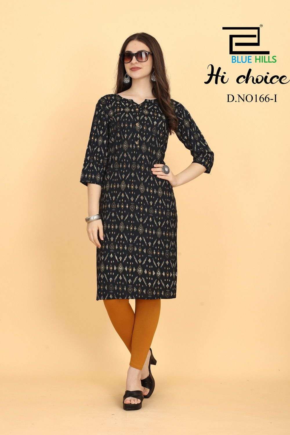 BLUE HILLS HICHOICE Rayon 14 kg fabric Kurti Wholesale catalog