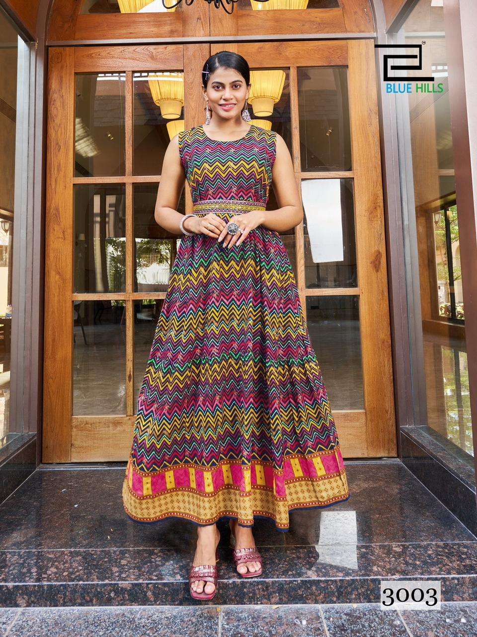 BLUE HILLS Rakhsha Bandhan VOL-3 Long Gown Kurti Wholesale catalog