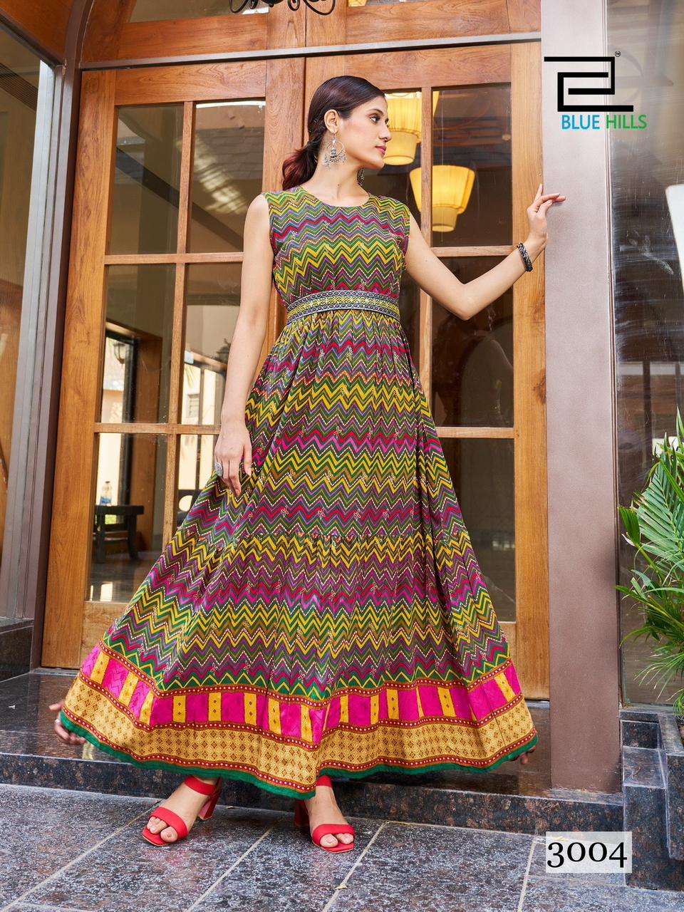 BLUE HILLS Rakhsha Bandhan VOL-3 Long Gown Kurti Wholesale catalog