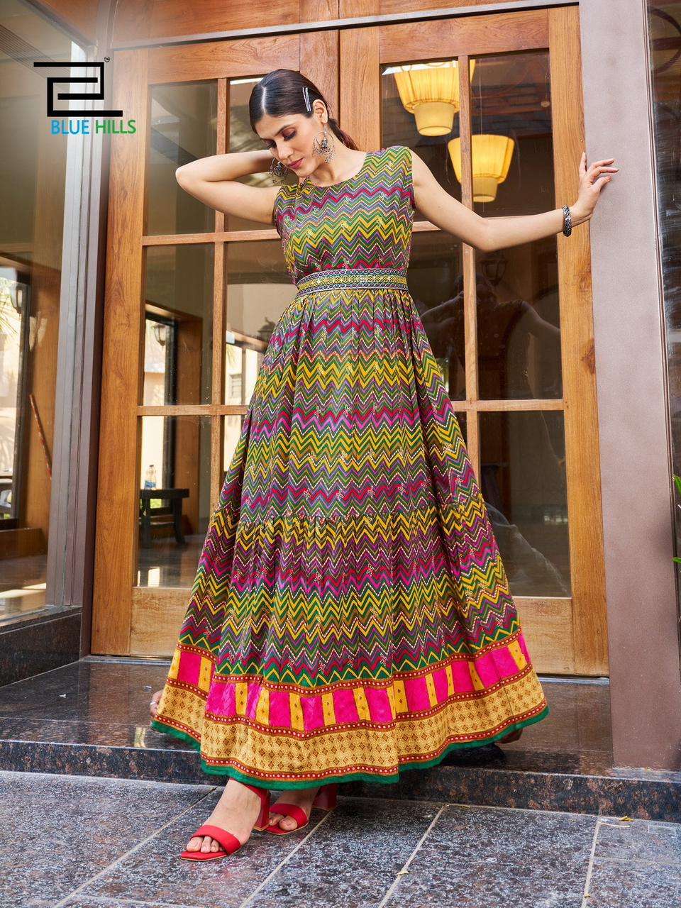 BLUE HILLS Rakhsha Bandhan VOL-3 Long Gown Kurti Wholesale catalog