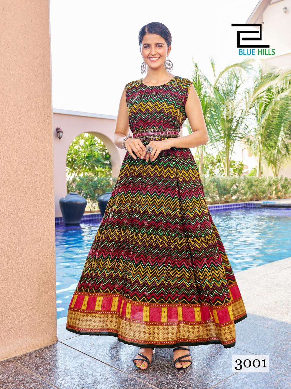 BLUE HILLS Rakhsha Bandhan VOL-3 Long Gown Kurti Wholesale catalog
