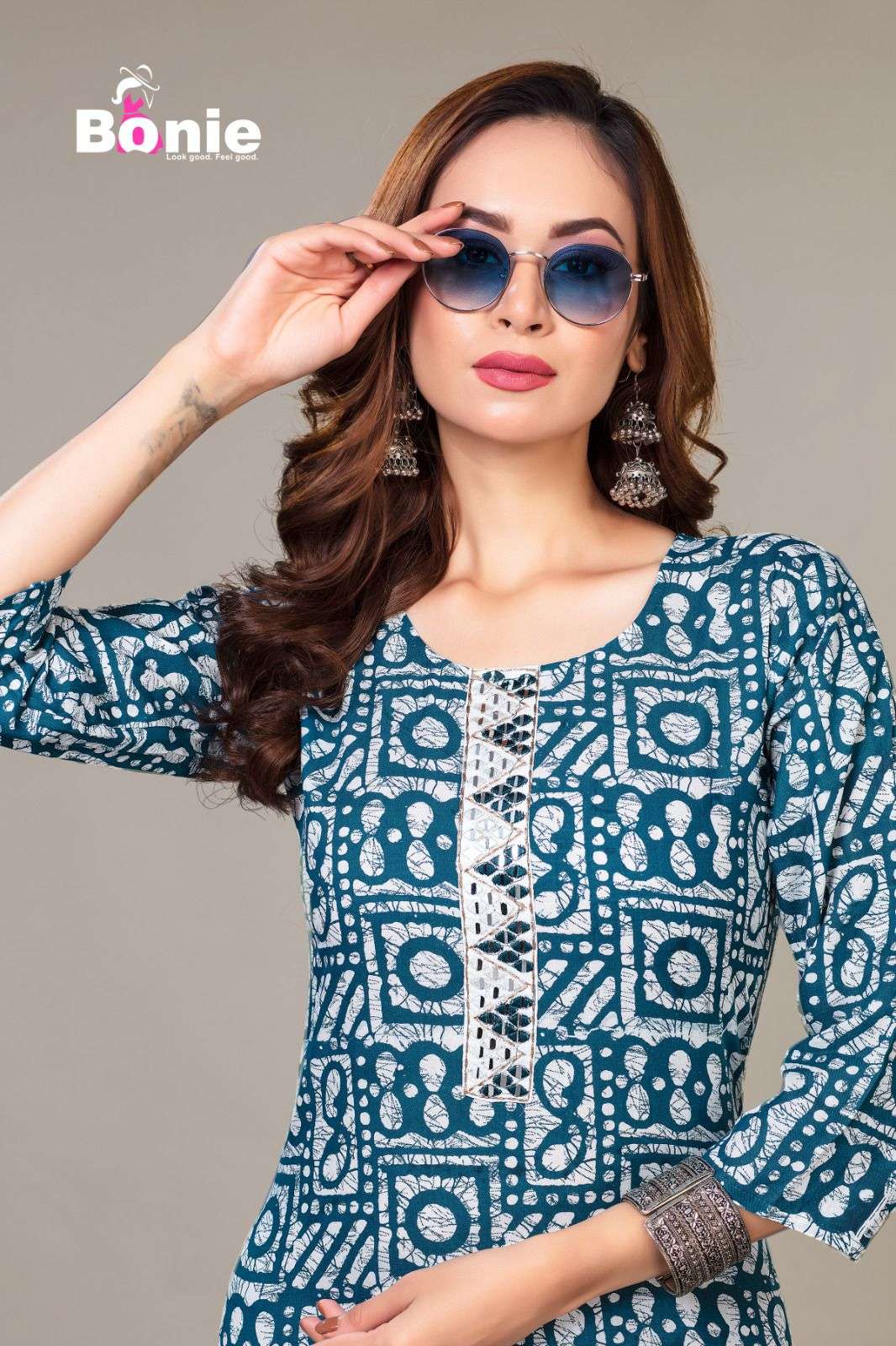 BONIE BATTIK  RAYON 14KG Kurti Wholesale catalog
