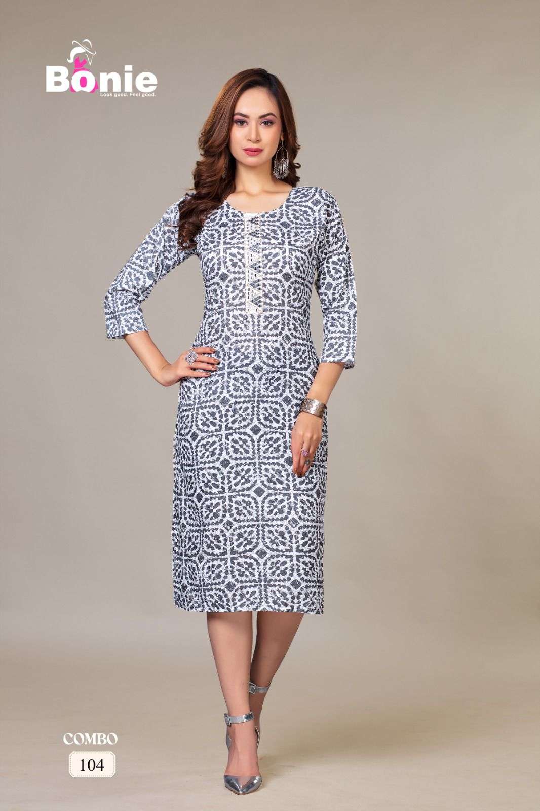 BONIE BATTIK  RAYON 14KG Kurti Wholesale catalog