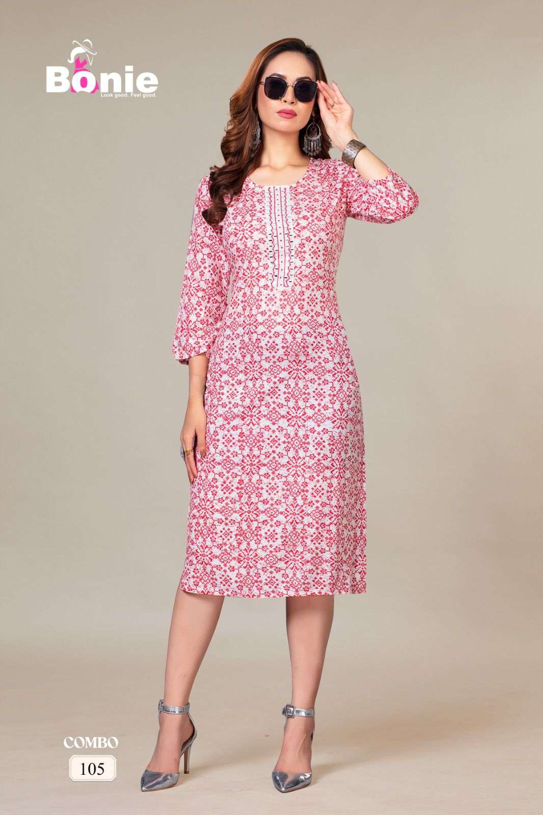 BONIE BATTIK  RAYON 14KG Kurti Wholesale catalog