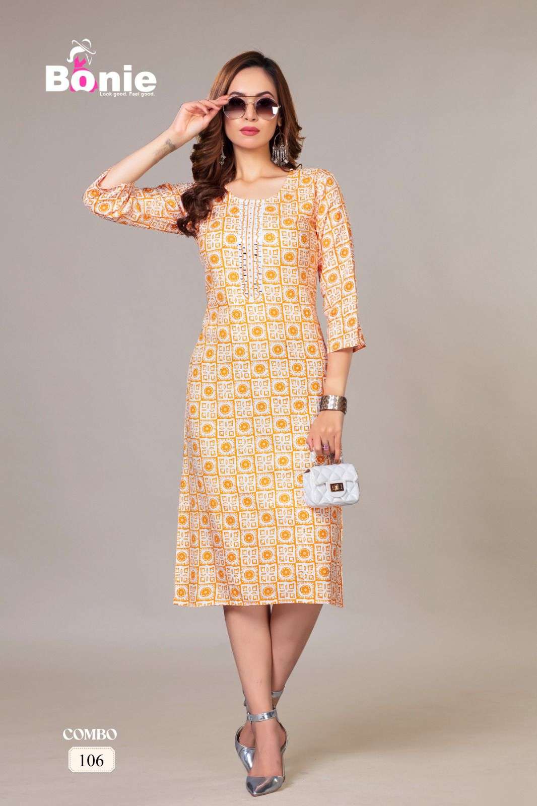 BONIE BATTIK  RAYON 14KG Kurti Wholesale catalog