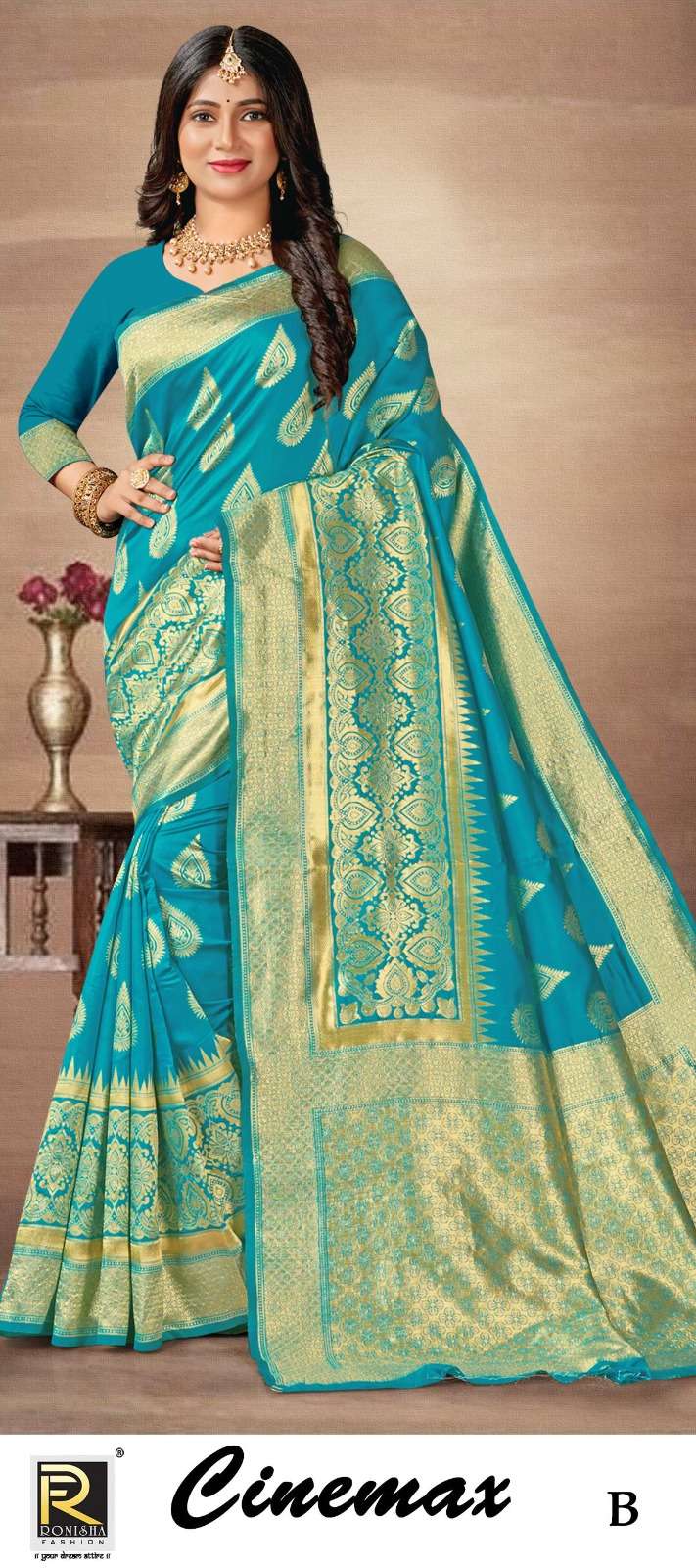 CINEMAX  BY RONISHA SAREE SILK FABRICS SUPER HIT COLLECTION 