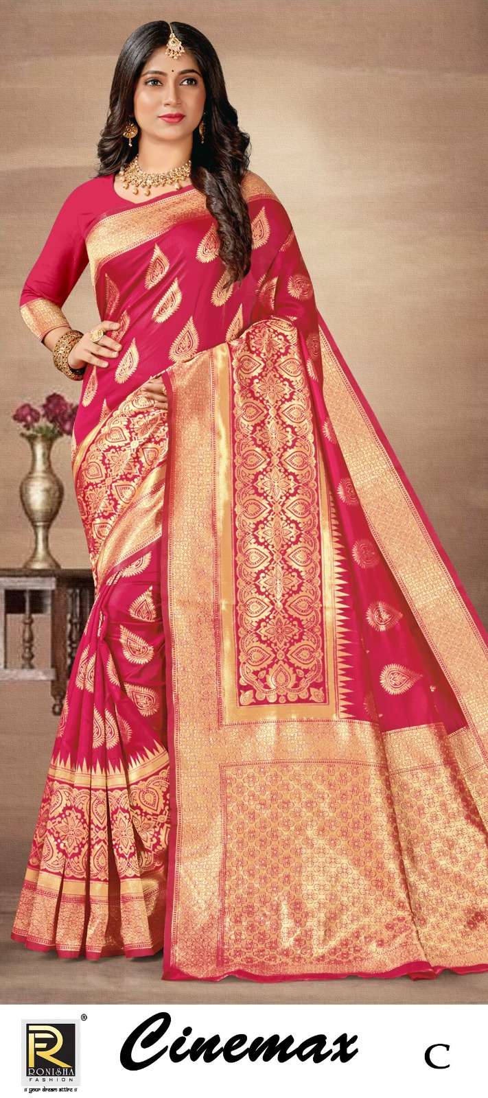 CINEMAX  BY RONISHA SAREE SILK FABRICS SUPER HIT COLLECTION 