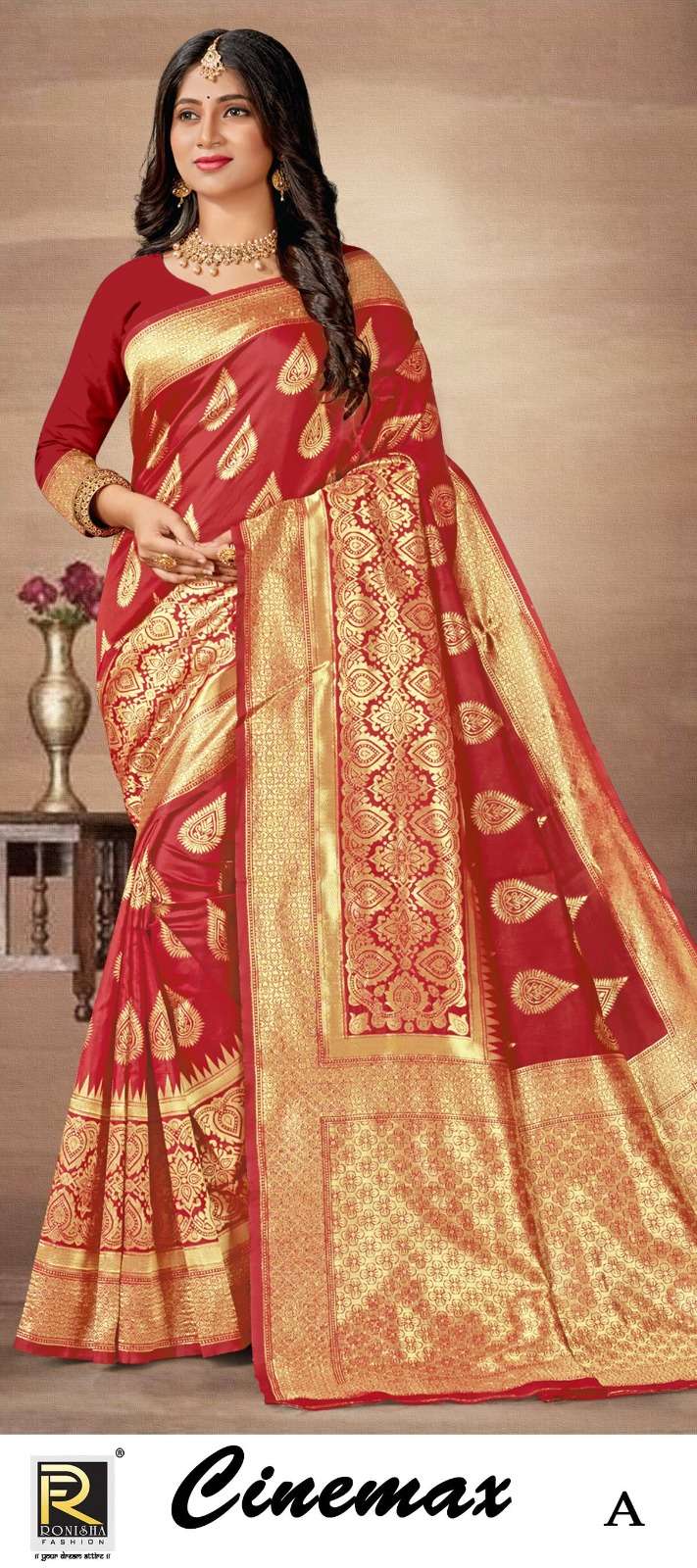 CINEMAX  BY RONISHA SAREE SILK FABRICS SUPER HIT COLLECTION 