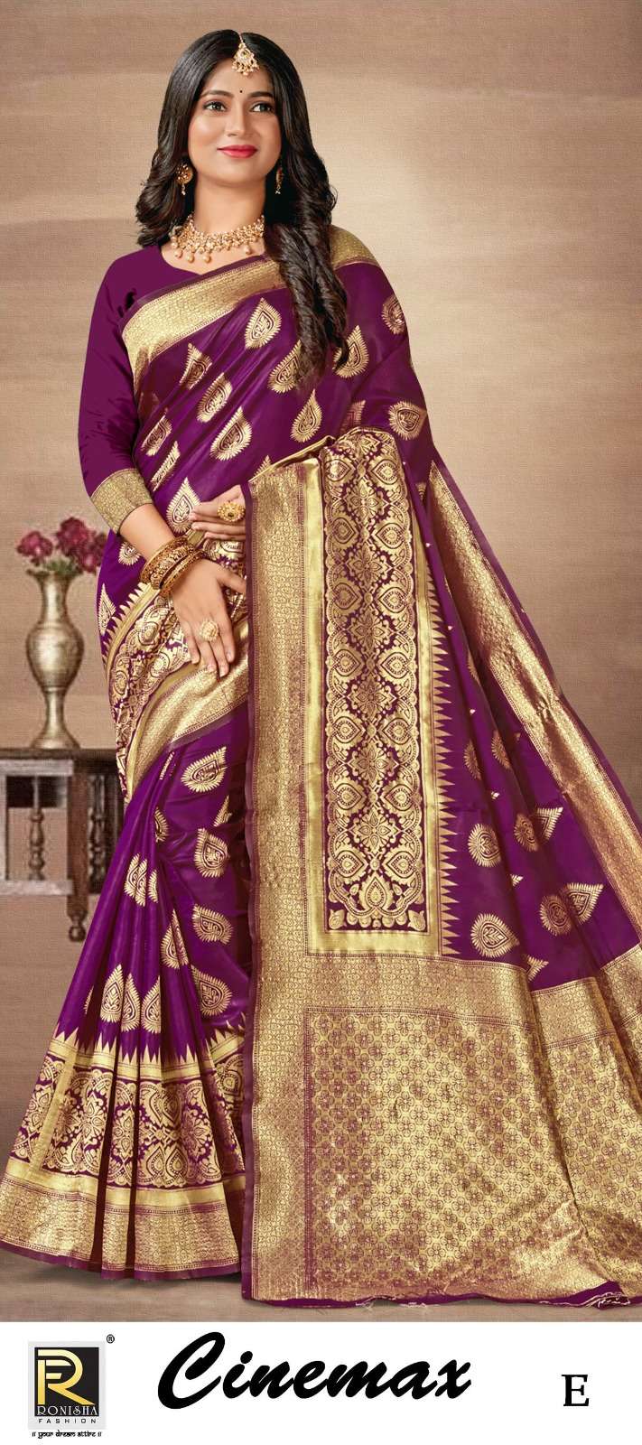 CINEMAX  BY RONISHA SAREE SILK FABRICS SUPER HIT COLLECTION 