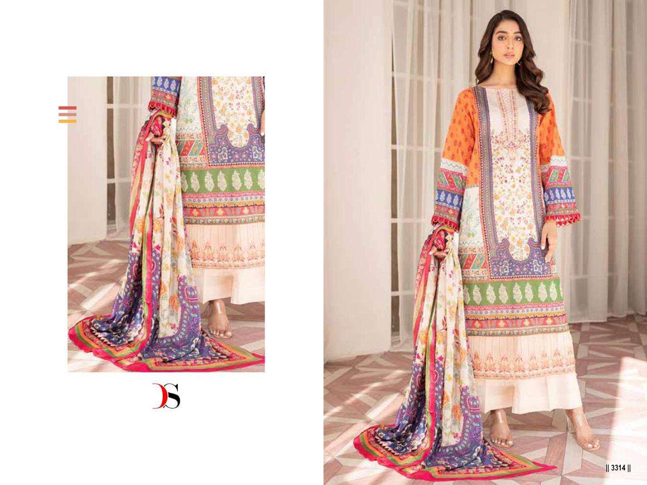 Deepsy Firodus Morja Cotton Dupatta Pakistani Suit Wholesale catalog