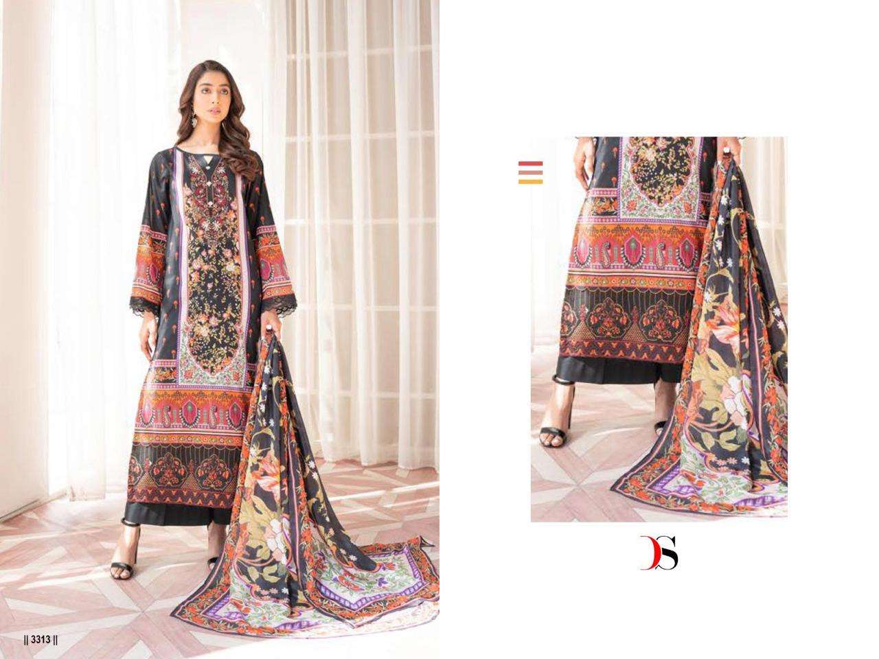 Deepsy Firodus Morja Cotton Dupatta Pakistani Suit Wholesale catalog
