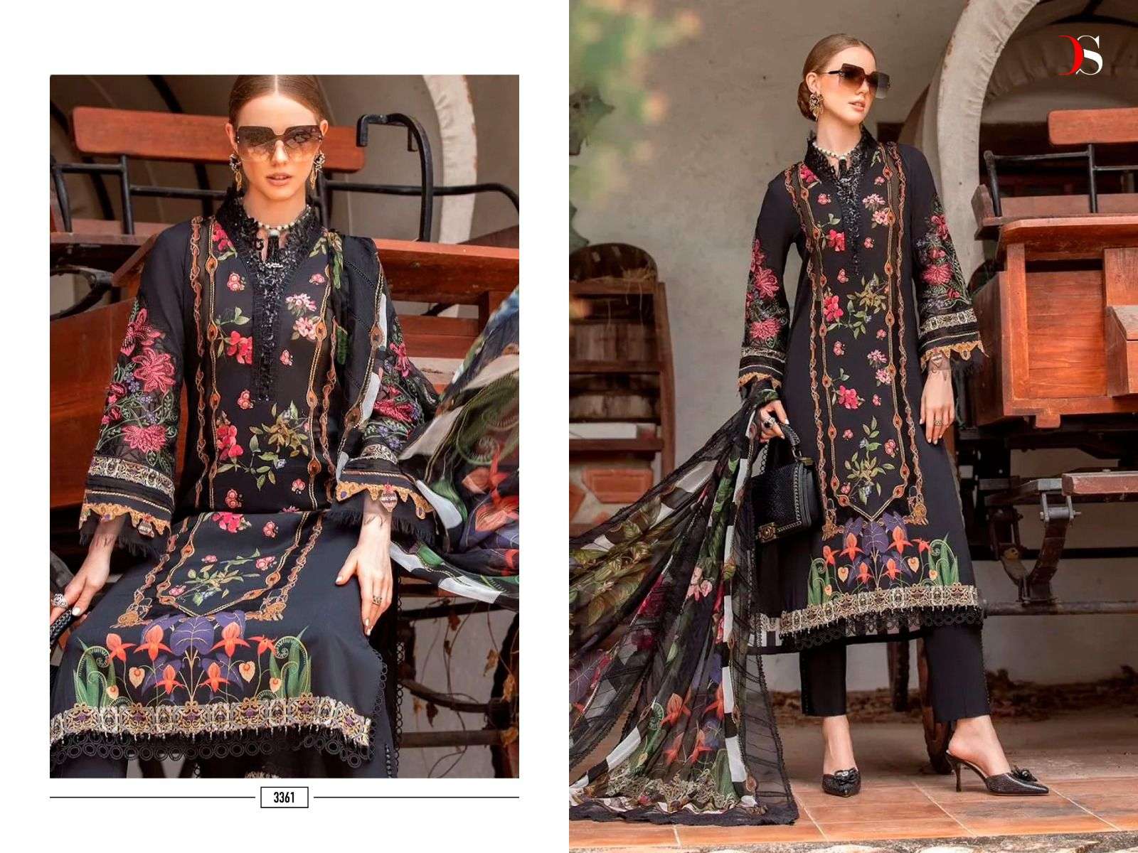 Deepsy M Print 23 Vol 4 Cotton Dupatta Pakistani Salwar Suits Wholesale catalog