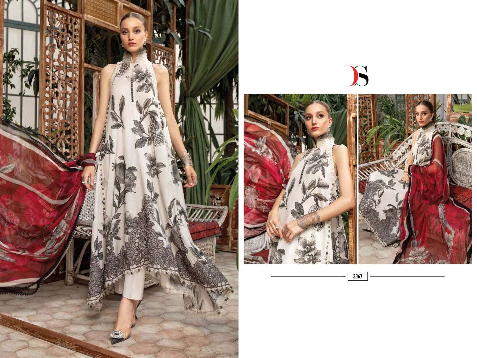 Deepsy M Print 23 Vol 4 Cotton Dupatta Pakistani Salwar Suits Wholesale catalog