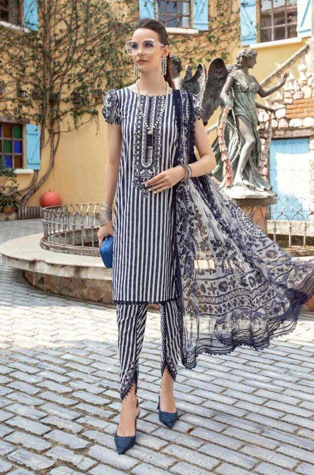 Deepsy Maria B M Print Spring Summer 23 Vol 3 Chiffon Dupatta Salwar Suits Wholesale catalog