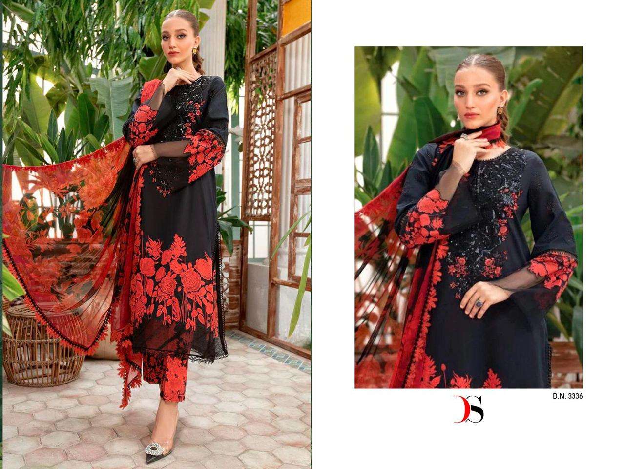 Deepsy Maria B M Print Spring Summer 23 Vol 3 Chiffon Dupatta Salwar Suits Wholesale catalog