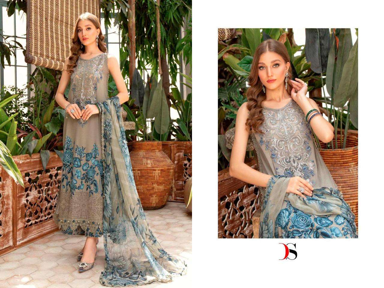 Deepsy Maria B M Print Spring Summer 23 Vol 3 Chiffon Dupatta Salwar Suits Wholesale catalog