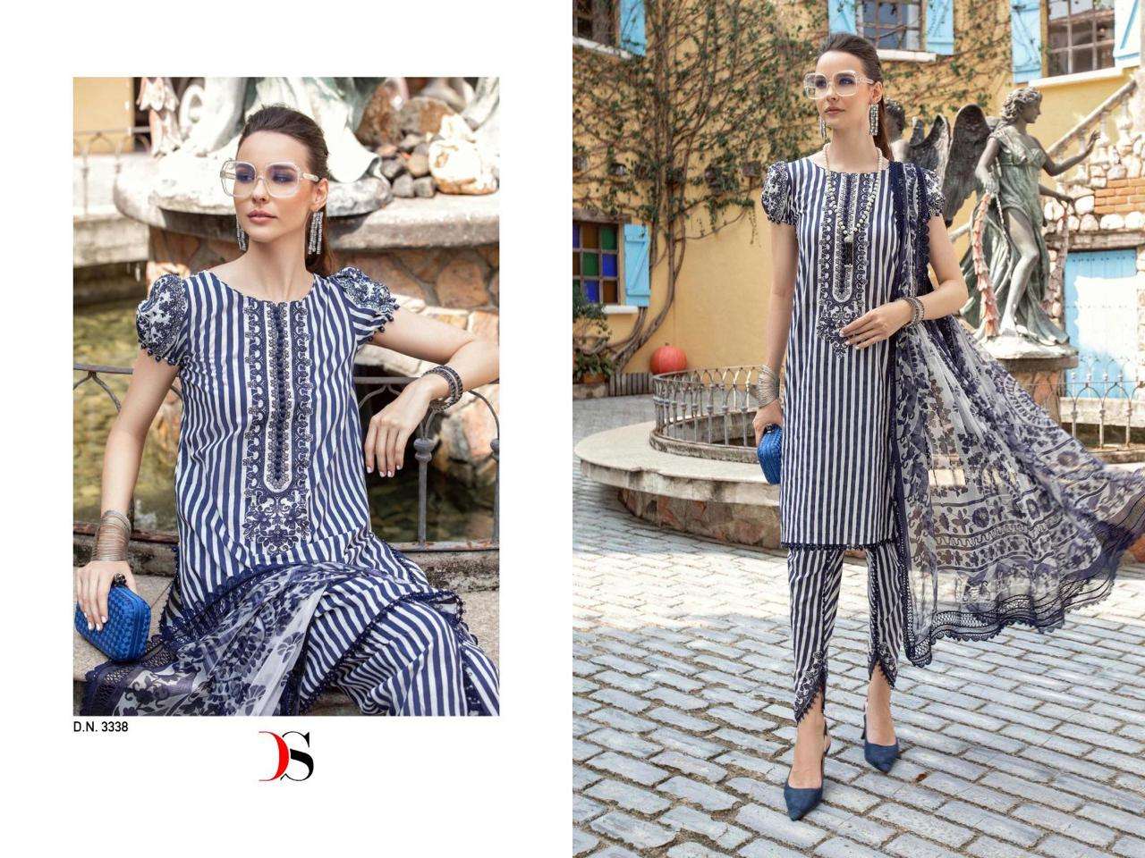 Deepsy Maria B M Print Spring Summer 23 Vol 3 Chiffon Dupatta Salwar Suits Wholesale catalog